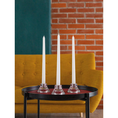 CANDWAX 10 inch White Taper Candles - White Candle Pack of 4 - Christmas Candle Tapers - Unscented Dripless Smokeless Long Burning Tall Candlesticks - Christmas Tapered Candles for Home Decor