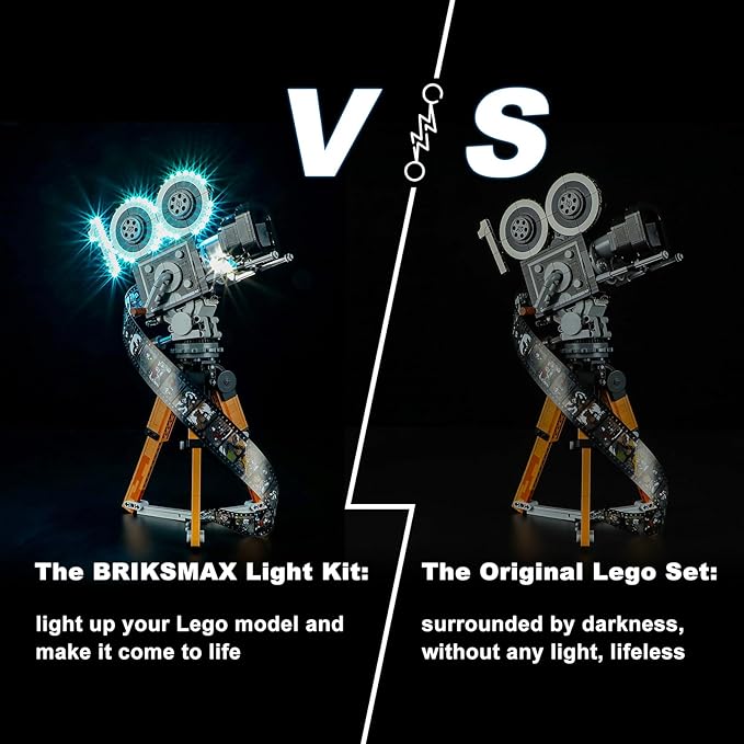 BRIKSMAX Led Lighting Kit for LEGO-43230 Walt Disney Tribute Camera - Compatible with Lego Disney Building Set- Not Include Lego Set