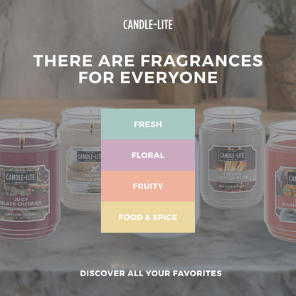 Candle-Lite Scented Candles for Men, Steel Vetiver Fragrance, 16.25 oz Jar, 3-Wick, 51 Hours of Burn Time, Masculine Aromatherapy with Long Lasting Scent, Ideal Gift for Father's Day and Home Decor