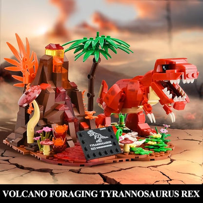 BNG Dinosaur Building Set for AdultsTyrannosaurus Rex Plant Collection ToysJurassic Animal Desktop DecorationIdea Gift for Teen Boys 14+(559PCS)