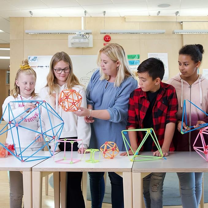 Strawbees STEAM Starter Kit - Educational Connecting Toys for Makers &amp Families Building Toy Toolbox with Straws and Connectors for Creative STEM Exploration in Schools &amp Home Learning