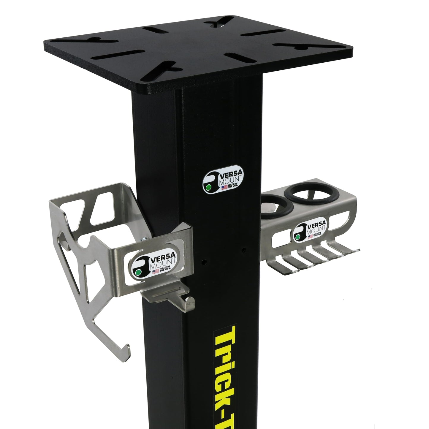 Trick-Tools Versa-Mount Heavy-Duty Mobile Mobile Vise and Bench Grinder Stand with Accessory Hangers, Made in the USA