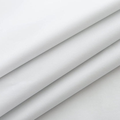 Pioggia Vinyl Tablecloth with Flannel Backing Rectangle Waterproof Oil-Proof Plastic Table Cloth Wipeable PVC Table Cover for Indoor and Outdoor (White, 60 x 84 Inch)