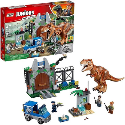 LEGO Juniors/4+ Jurassic World T. rex Breakout 10758 Building Kit (150 Pieces)