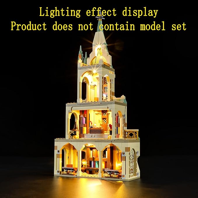LED Light Kit Compatible with Lego Hogwarts:Dumbledore's Office - Lighting Set for 76402 Building Model (Model Set Not Included)
