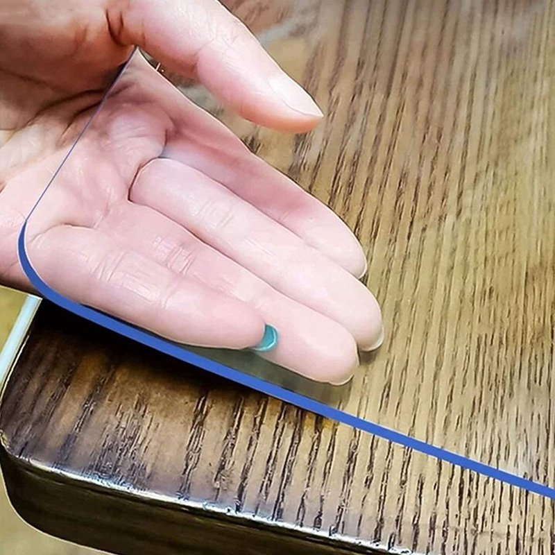 LovePads Frosted Desk Mat 17 x 66 Inch, 1.5mm Thick Frosted Table Protector, Waterproof Plastic Table Cover Protector, PVC Desk Protector Mat, Vinyl Desk Cover for Desktop, Coffee & Dining Table