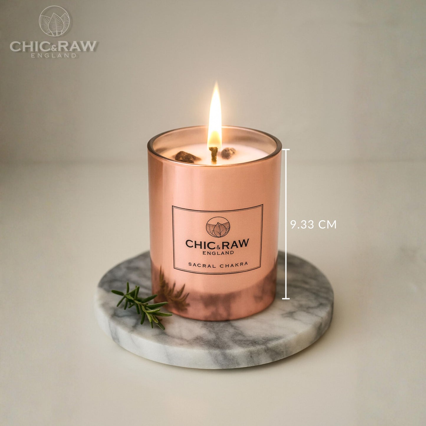 Aromatherapy Candle with Crystal Amethyst Sacral Chakra, Scented Candle Made of Ylang Ylang Oil, Luxury Long-Lasting Burn Soy Candle for Home Scented - Stress Relief, & Manifestation, 7.05oz