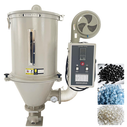 Maisutseb Plastic Pellet 15kg Drye Plastic Injection Molding Machine Industrial Hopper Type Dryer 2.7kw Hot Air Drying Machine for PP, PE, ABS, PVC