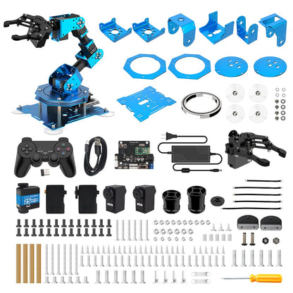 LewanSoul Hiwonder-xArm1S Programming Desktop Robotic Arm with Powerful and Robust Intelligent Bus Servos Featuring Position and Voltage Feedback (Unassembled)