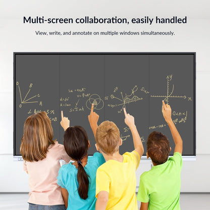 NEWORK 55 Inch Interactive Whiteboard with Mobile Cart, Smart Board for Classroom, Digital Whiteboard with Google EDLA-Certified(Wall Mount Included)
