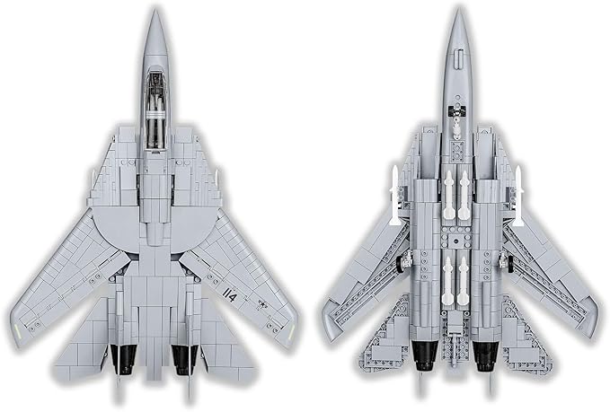 COBI Top Gun F-14A Tomcat Fighter Plane - 1:48 Scale 754 Piece Building Set with Maverick and Goose Figures