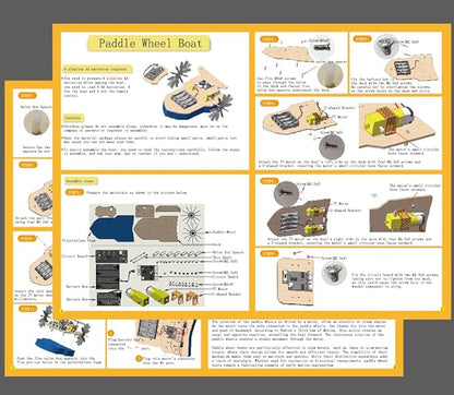 RC Boat Building Kit for Kids Ages 8-12 Paddle Boat STEM Science Kit for Boys &amp Girls