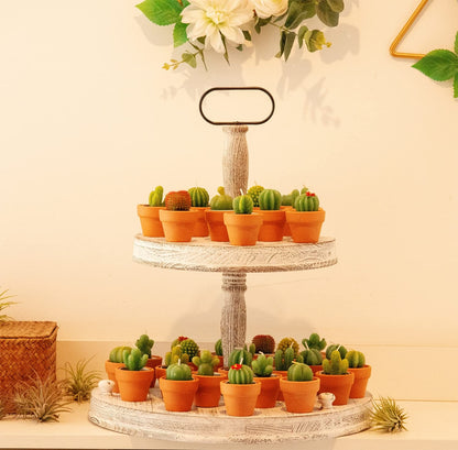 18pcs Cactus Tealight Candles Tea Party Decorations Succulent Baby Shower Fiesta Party Favors Home Decor Plant Gifts T Light Candles in Bulk