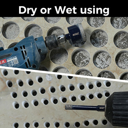 MDBTTOOLS Diamond Core Drill Bits 10Pcs, Tile Diamond Drill Bits Set,Porcelain Hole Saw, Cutter for Marble Ceramic Granite(6/6/20/25/35/50/75/100mm/2 inch)