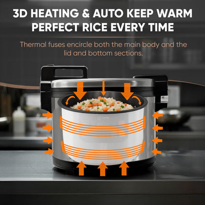 Dual-unit commercial rice cooker bundle