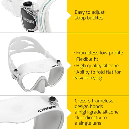 Cressi F1, White