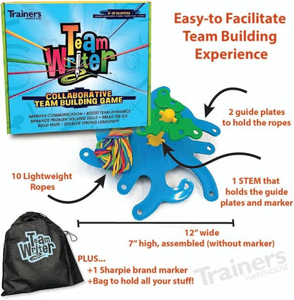 Trainers Warehouse TeamWRITER® Team Building Game | A Fun Collaborative &amp Challenging Activity - Perfect for Any Office or School Group