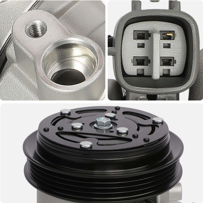AISIN AFTERMARKET ACCT-00828 Air Conditioner AC Compressor - Compatible with Toyota Echo 2000-2005 - with 4-Pulley Groove, with Clutch