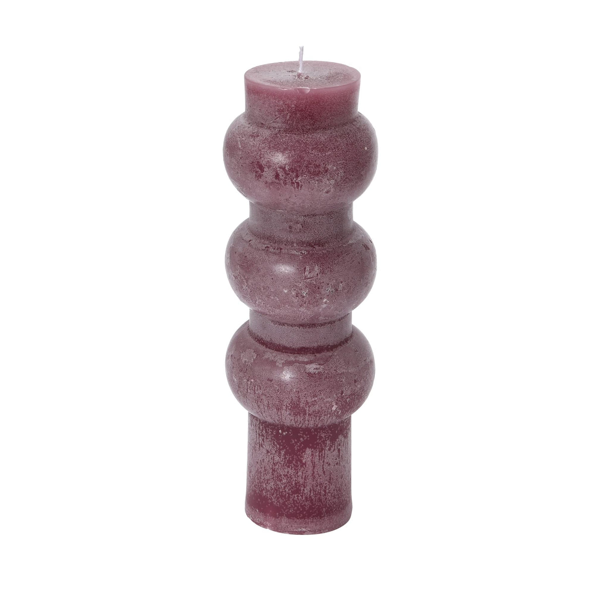 Creative Co-Op Unscented Totem Pillar, Pinot Candles, 3" L x 3" W x 9" H, Purple