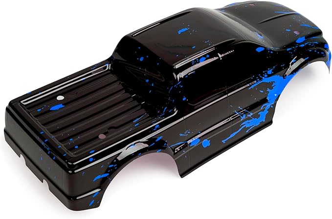 SummitLink Custom Body Compatible for T/E Maxx Shell Cover E-Maxx 1/10 Scale RC Car (Truck not Included) (Muddy Blue Over Black)