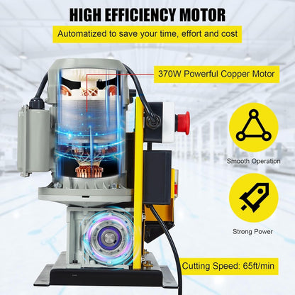 CHEINAUTO Wire Stripping Machine 0.06 inch -1.5 inch, 370w Portable Powered Wire Stripper Machine, 11 Channels 10 Blades & 65ft/minute, Automatic Wire Stripping Tool for Recycling Copper Wire