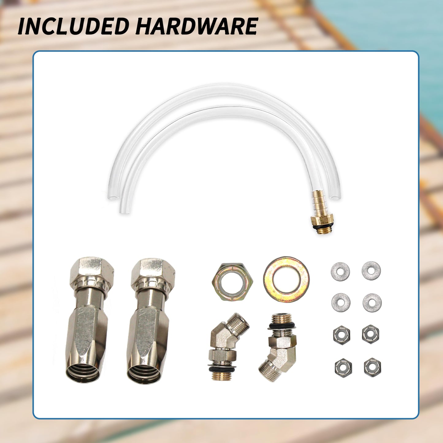 Winibo Sterndrive Hydraulic Steering Kit, Power Assisted Steering System for Stern Drive Engine (WQQW)