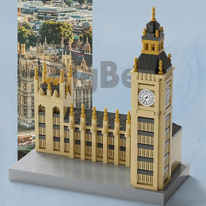 Micro Mini Big Ben Building Block Set Famous Architecture 1017 Pieces Gifts for Kids and Adults