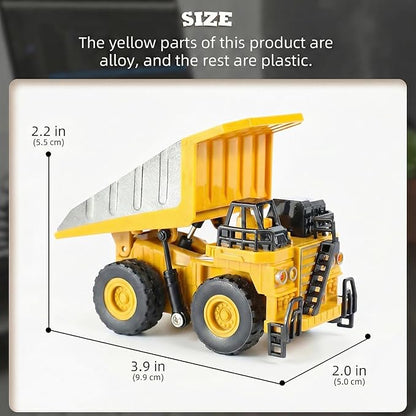 Remote Control Dump Truck for Boys Adults Metal Rc Dump Truck 10-Channel Construction Vehicle Gift for Kids Birthday or Christmas