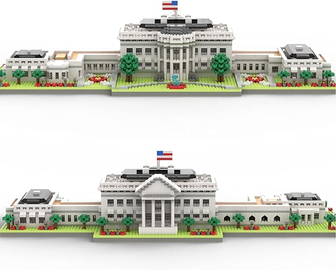 SEMKY Micro Mini Blocks White House Famous Landmark Model Set(3000Pieces) -Building and Architecture Toys Gifts for Kid and Adult