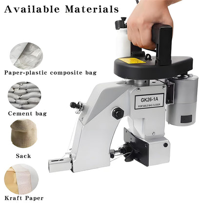 Fbshicung Bag Sewing closing Machine #GK26-1A,Heavy-duty BagCordless Bag Closer,Automatic Bag Stitcher, Industrial Stitching Machine for Jute Seed Vinyl Rice Bags