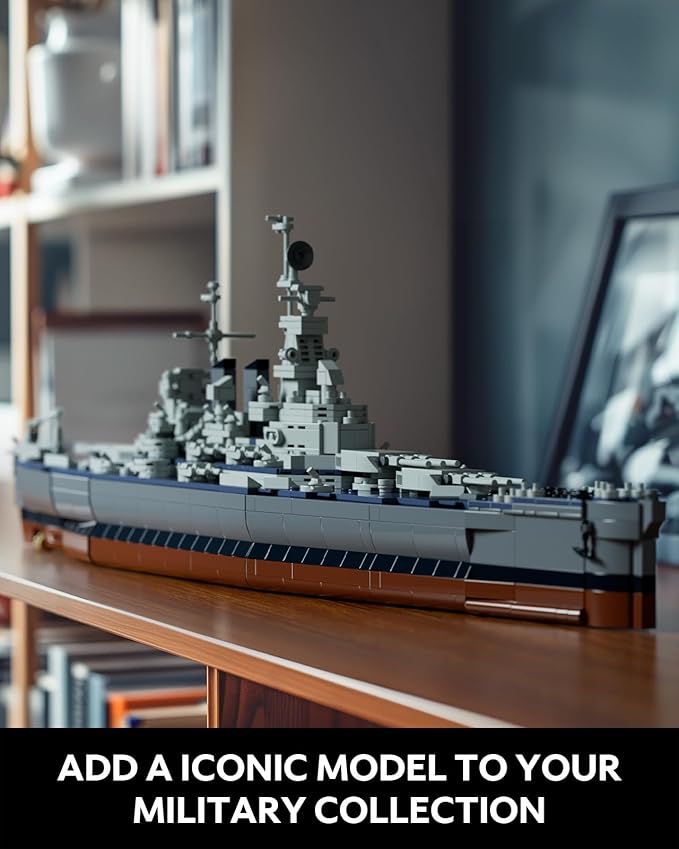 Nifeliz North Battleship Military Building Set for Adults Collectible Army Model to Build and Display Gift Ideal for Military Enthusiasts (NF10280)