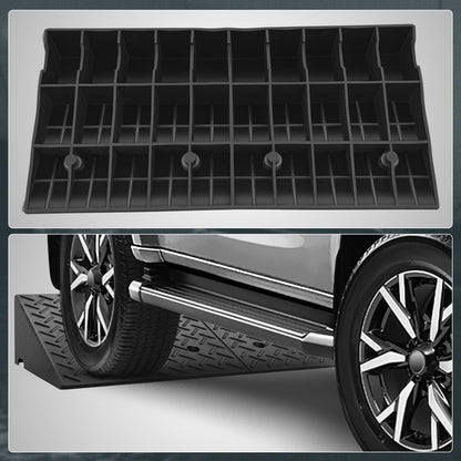 CAAP DRIVEN 2pcs 7.9 in. Rise 38.5" L x 19.6" W Heavy-Duty Rubber Arrow Curb Ramps, Bridge Ramp for Driveway, Wheelchair, Cars CAAP-TOLS-LRAMP-385-CX2
