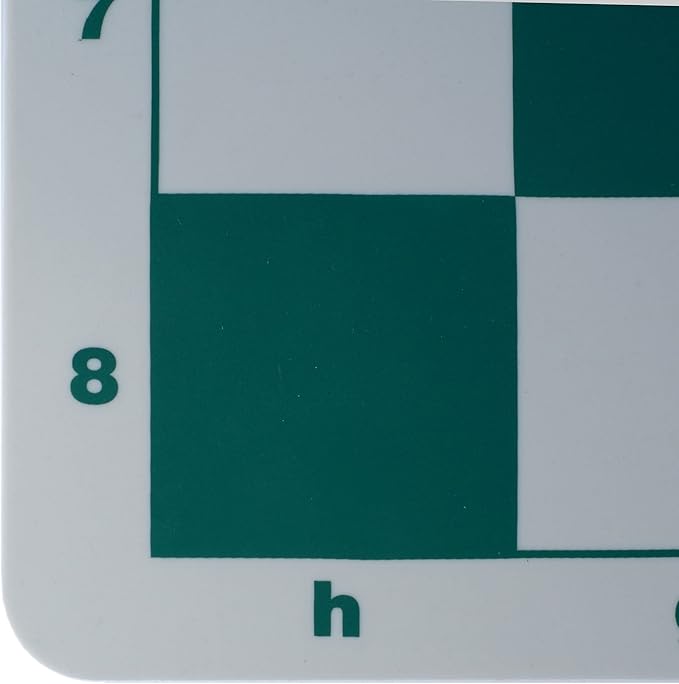 WE Games Original 100% Silicone Tournament Chess Mat - 20 in. Board Green