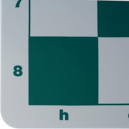 WE Games Original 100% Silicone Tournament Chess Mat - 20 in. Board Green
