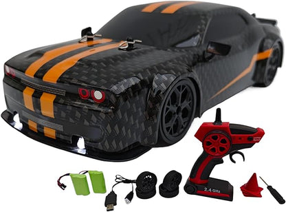 FelizWina-2.4G1:14High Speed Remote Control Drift Car2 Rechargeable BatteryLEDLight upup to 28Km/H4WD Racing Fast Drift RC Car Vehicle Toys for Boys Girls Xmas Birthday Gifts for Kids1
