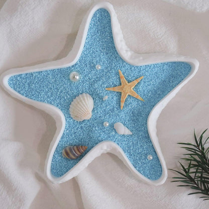 CoolCrafts Sand Wax Candle with Wicks 2 LB Pearled Sand Candle Bulk for Candle Making, Wedding Decor, Crafts - Light Blue
