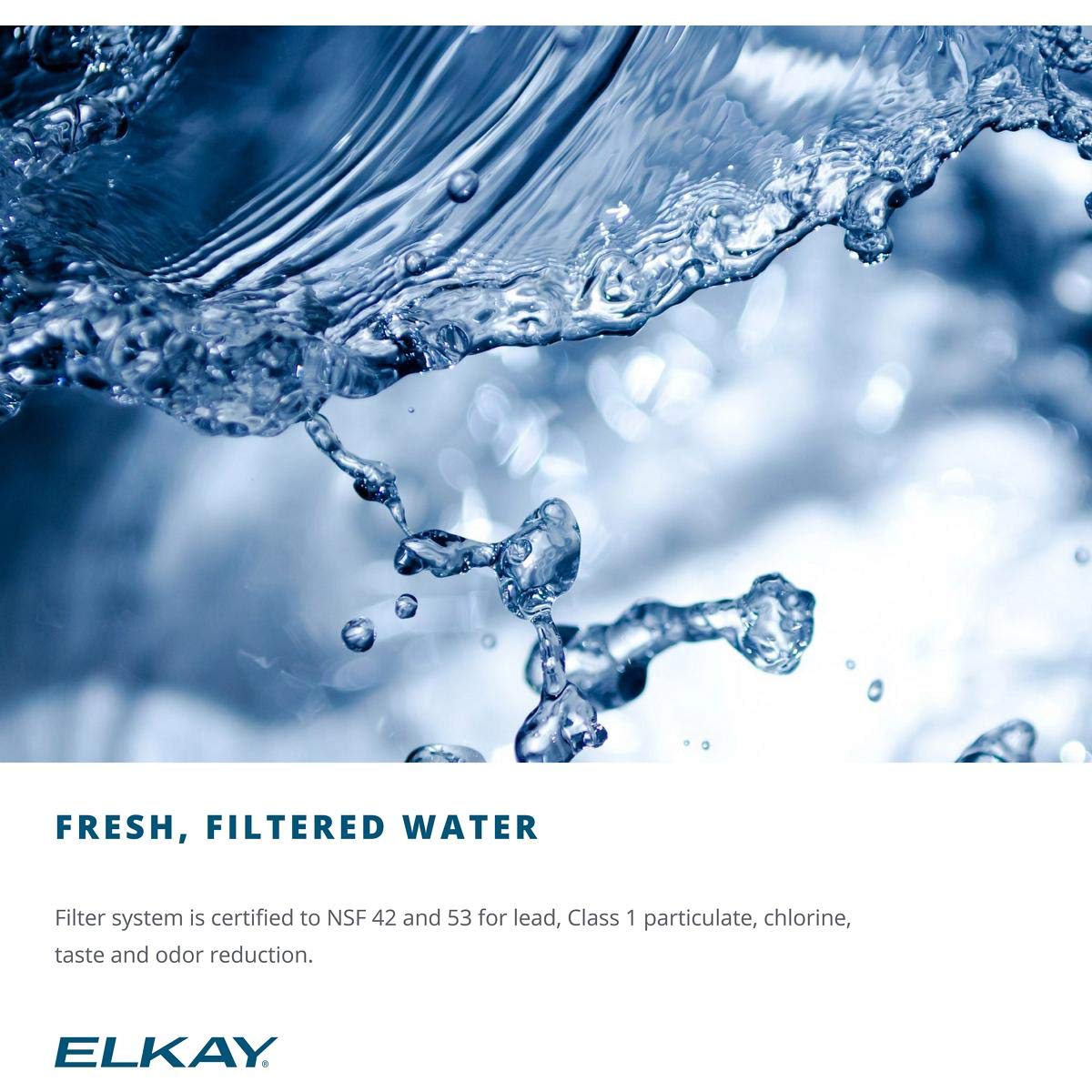 Elkay LZSTL8LC Versatile Cooler Wall Mount Bi-Level ADA Filtered, 8 GPH Light Gray Granite, 1.5