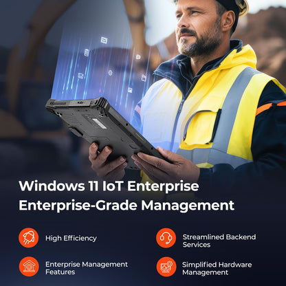 MUNBYN High-End Rugged Windows Tablet IRT10, 10.1 inch Windows IoT Enterprise, i5-1235U, and Rugged Windows Tablet IRT06, 8 inch Windows 10 Pro Rugged Tablet, 8GB+128GB Industrial Tablets
