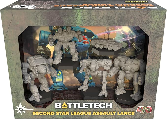 Catalyst Game Labs Second Star League Assault Lance 5 - Miniatures Board Game - for 1+ Players and Ages 14+