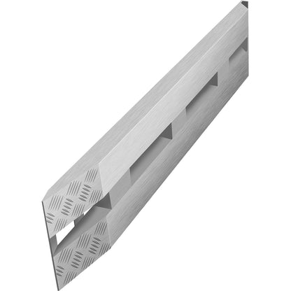 BestEquip 60'' X 12'' Aluminum Trailer Ramps 6000LBS Total Beavertail Hook End 1 Pair 2 Ramps Silver