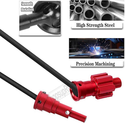RC 10MM Drive Shaft CVD &amp Wheel Hex Hubs Upgrades Part for 1/5 X Maxx 8S Monster Truck45# Steel Driveshaft Front Rear Axles &amp Aluminum Wheel Nut &amp Wheel Hex Hops UpRed