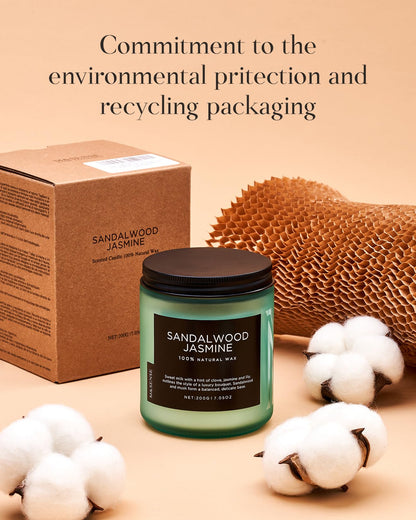 M&SENSE Vanilla Candles for Home, 7.05oz All Natural Organic Soy Wax, 50 Hours Non Toxic Clean Burn, Cute Scented Candle for Stress Relief Relaxing, Aromatherapy Gift for Women Men