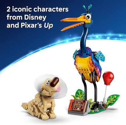 LEGO Disney and Pixar Kevin &amp Dug Building Toy - 'Up' Movie Set for Girls &amp Boys Ages 9+ - Disney Gift for Kids &amp Fans - Kids Bedroom or Desk Decor - 43290