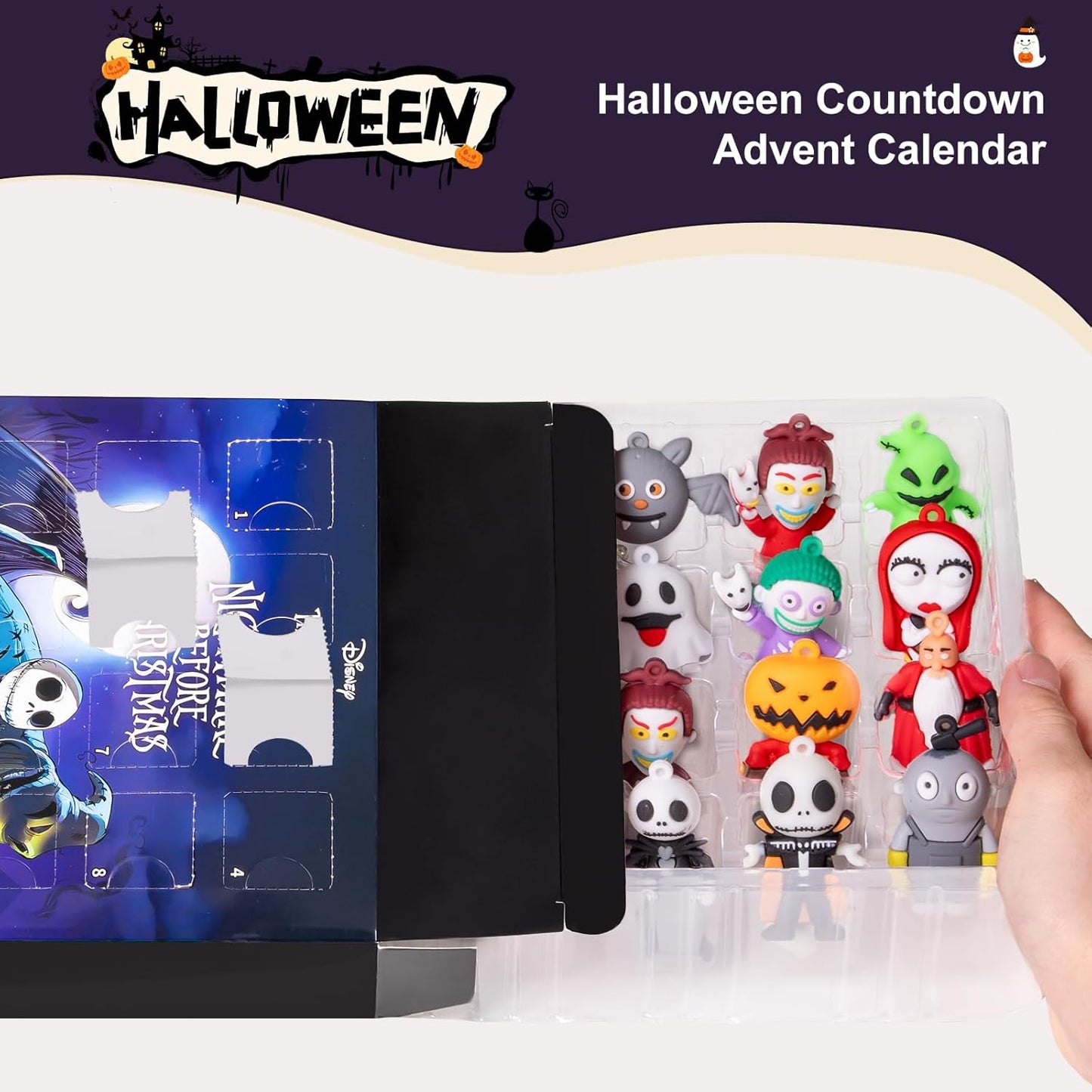 Nightmare Before Christmas Advent Calendar - 24 Collectible Surprises for Kids & Adults | Holiday Countdown Gift