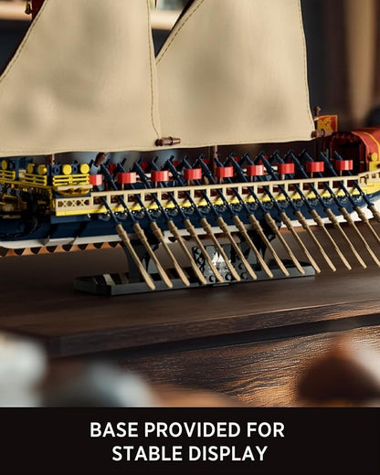 Nifeliz Galley Sailing Ship Building Set for Adults Galleass-Style Flagship Model Set for Display and Collection Ideal Gift for Ship Enthusiasts (1536 PCS NF10338)