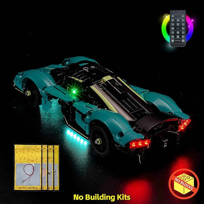 BrickBling LED Light Kit Compatible with Lego Technic Aston Martin Valkyrie 42208 - Not Come with Car (RC Version Light)