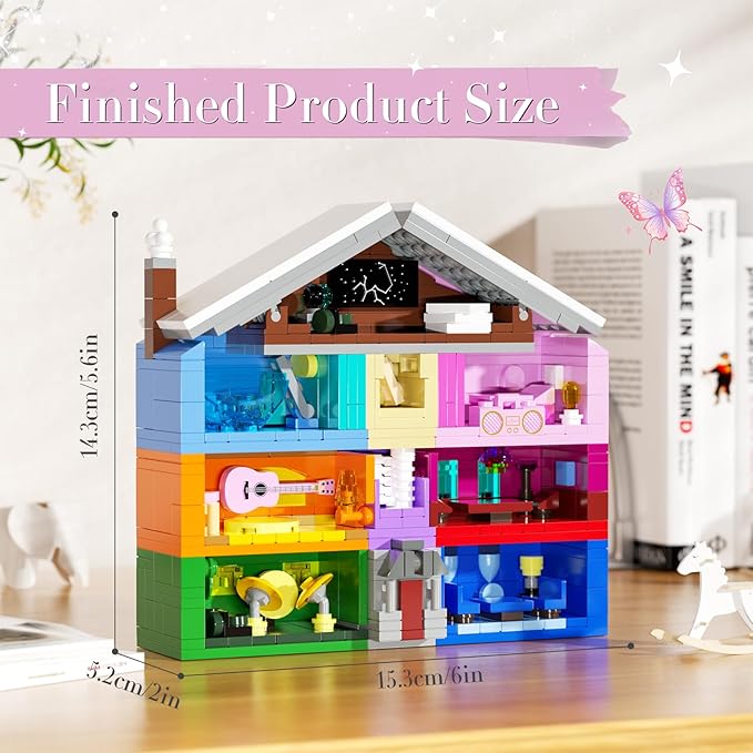DreamCreators House Building Toys Set with Led Light Architecture Building Model Compatible with Lego Ideal Present Merch for Adults Girl 8-12 Valentine Wedding Anniversary Birthday Christmas