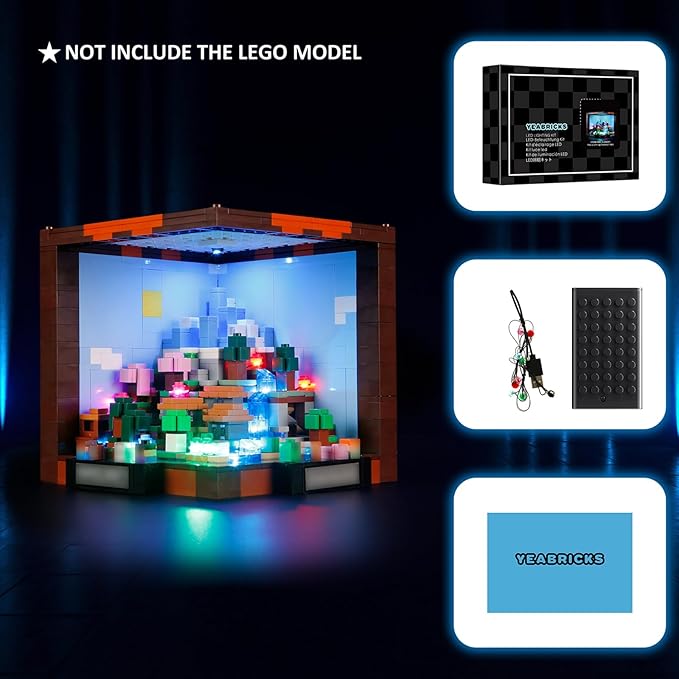YEABRICKS LED Light for 21265 The Crafting Table Building Blocks Model (Building Set NOT Included)