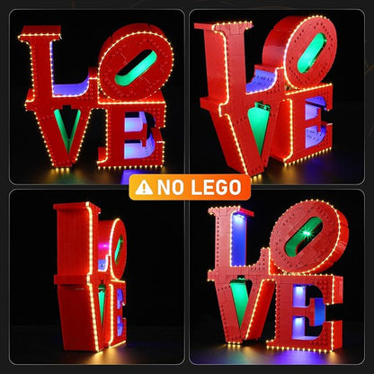 LIGHTAILING Light for Lego-31214 Love Sculpture - Led Lighting Kit Compatible with Lego Building Blocks Model - NOT Included The Model Set