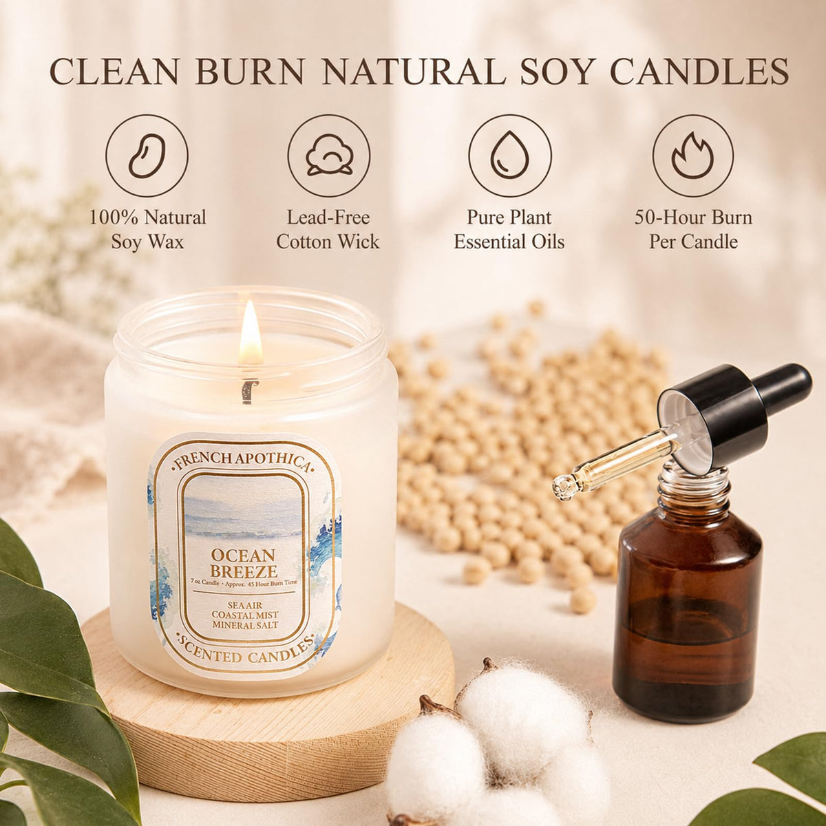 YINUO Scented Candles Gift Set – 4 Pack Natural Soy Wax Aromatherapy Candles, Eucalyptus Mint, Floral & Fresh Scents, Long-Lasting Clean Burn Candle for Home Relaxation & Birthday Gifts for Women